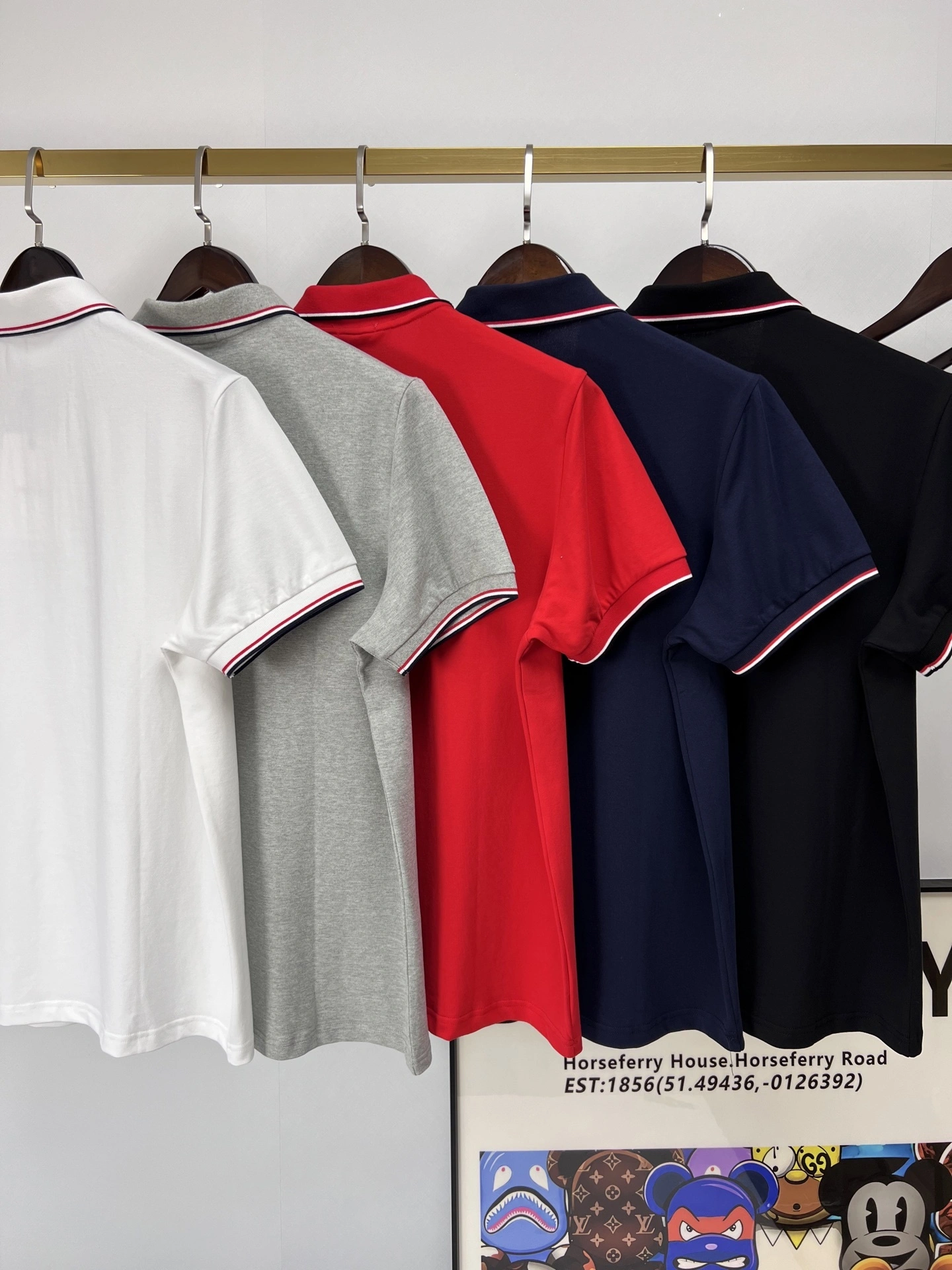 &wg.luxury- 7o9385r polo Cotton 5colour item:E-F501C1107-5